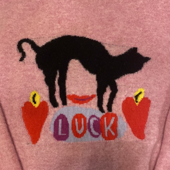 Anthropologie Nathalie Lete Love Lucy Cashmere Sweater Size Small - Picture 2 of 4